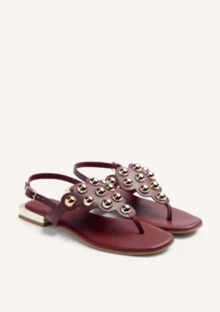 SANDALIAS PIEL TACHAS KADUNA