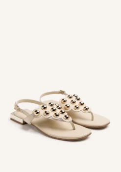 SANDALIAS PIEL TACHAS KADUNA