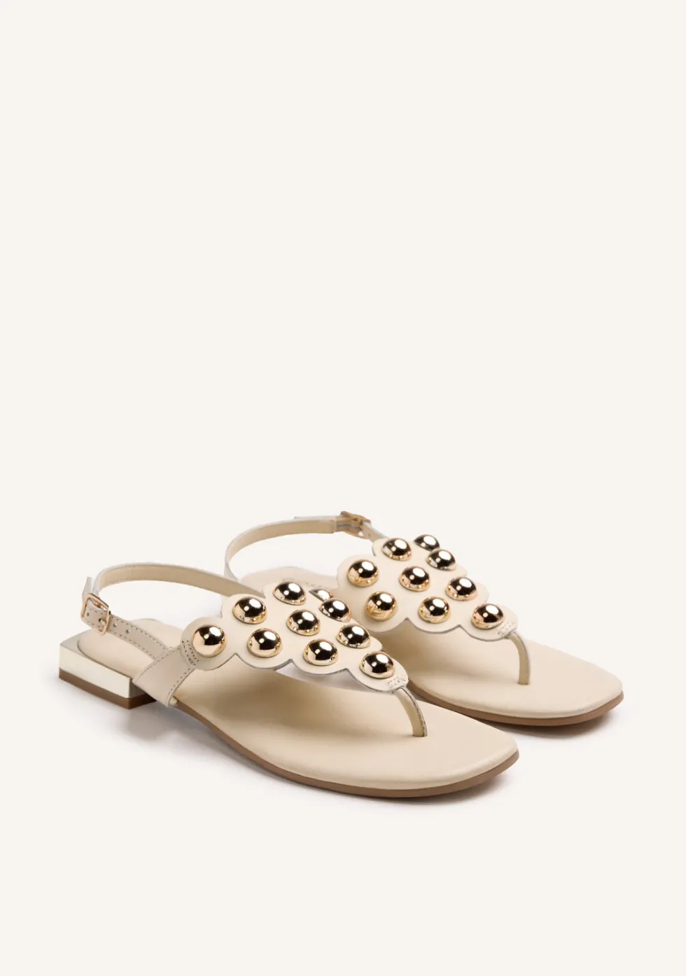 SANDALIAS PIEL TACHAS KADUNA