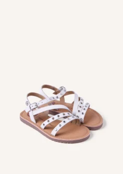 SANDALIAS PIEL, TACHAS Y OLLADOS AWASI