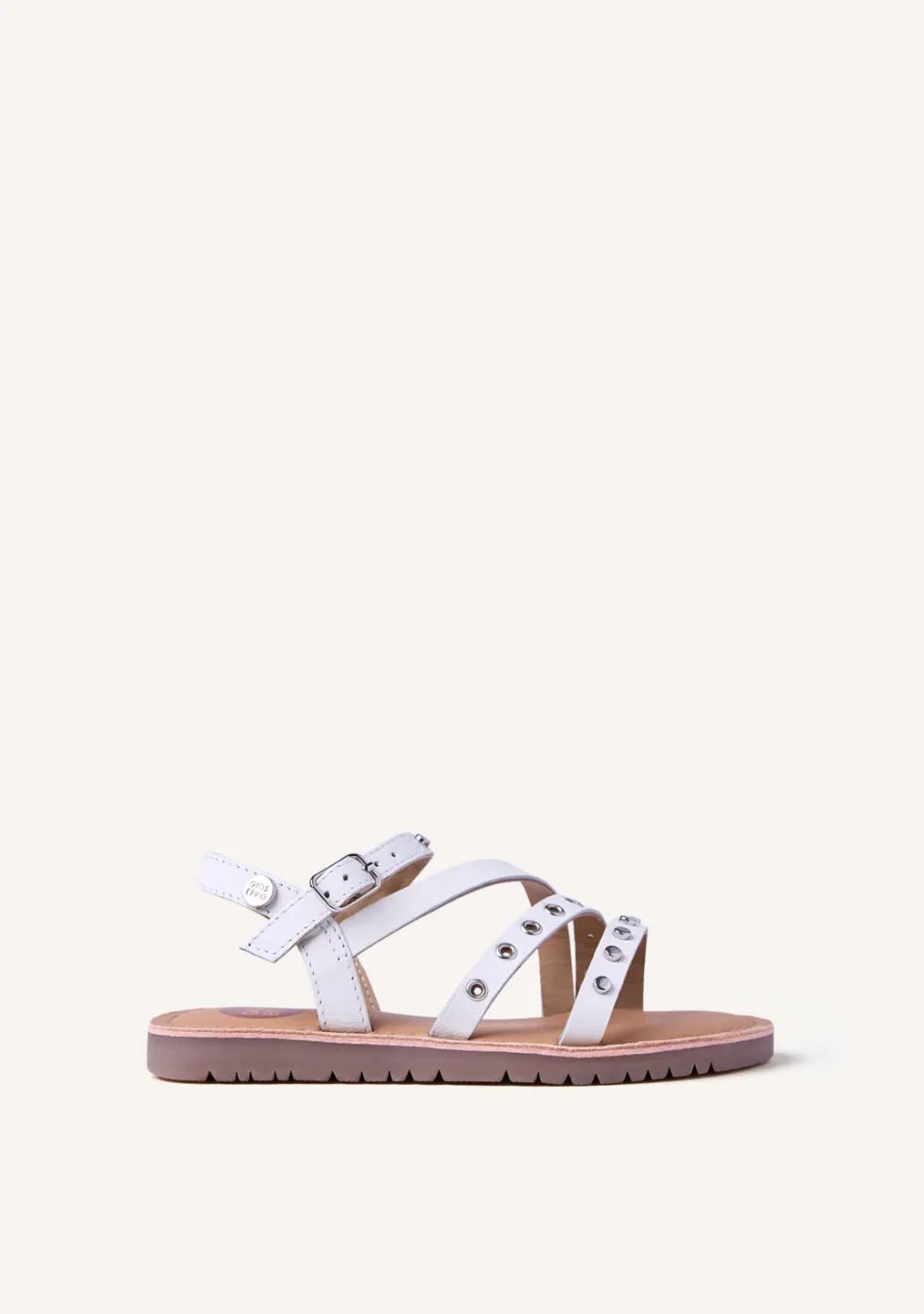SANDALIAS PIEL, TACHAS Y OLLADOS AWASI