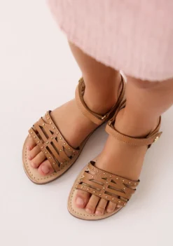 SANDALIAS PIEL TACHAS YSTAD