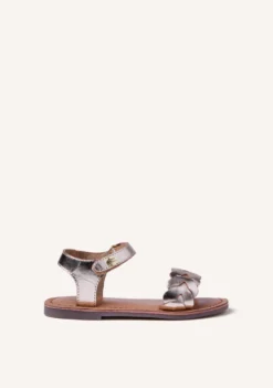SANDALIAS PIEL TRENZADA BRILLO KINSHASA