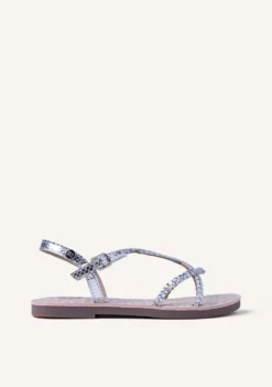 SANDALIAS PIEL TRENZADA BRILLO BODEN