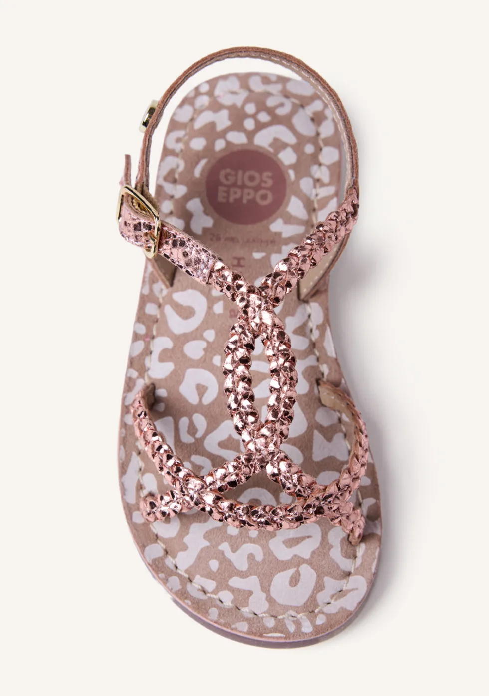 SANDALIAS PIEL TRENZADA BRILLO BODEN