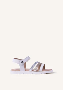 SANDALIAS PIEL TRENZADA BRILLO BUKOBA