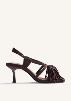 SANDALIAS TACÓN PIEL FLECOS LUKAC