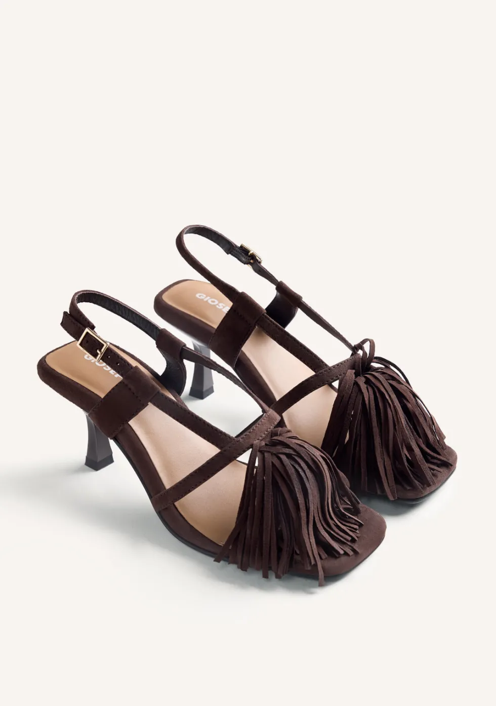 SANDALIAS TACÓN PIEL FLECOS LUKAC