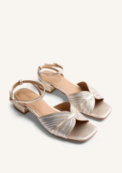 SANDALIAS TACÓN PIEL RAYAS BIGELOW