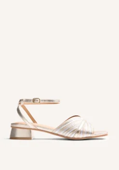 SANDALIAS TACÓN PIEL RAYAS BIGELOW