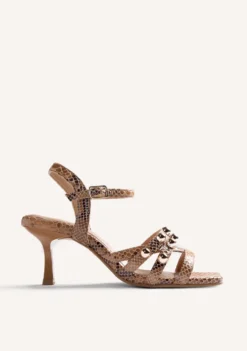 SANDALIAS TACÓN PIEL TACHAS KAPSABET