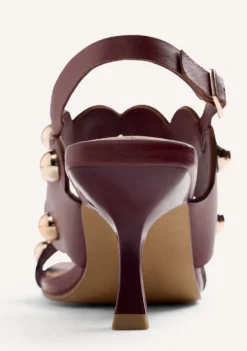 SANDALIAS TACÓN PIEL TACHAS KAKUMA