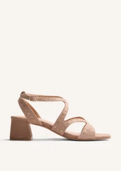 SANDALIAS TACÓN PIEL TACHAS WATATE