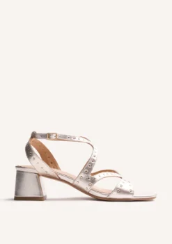 SANDALIAS TACÓN PIEL TACHAS WATATE