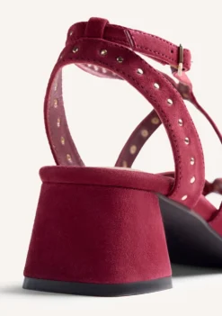 SANDALIAS TACÓN PIEL TACHAS WATATE