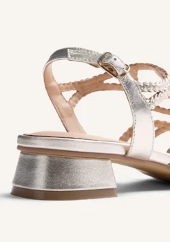 SANDALIAS TACÓN PIEL TRENZADA BILICE