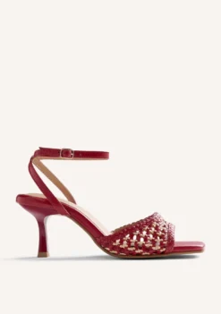 SANDALIAS TACÓN PIEL TRENZADA KAJIADO