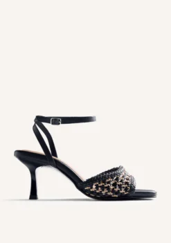SANDALIAS TACÓN PIEL TRENZADA KAJIADO