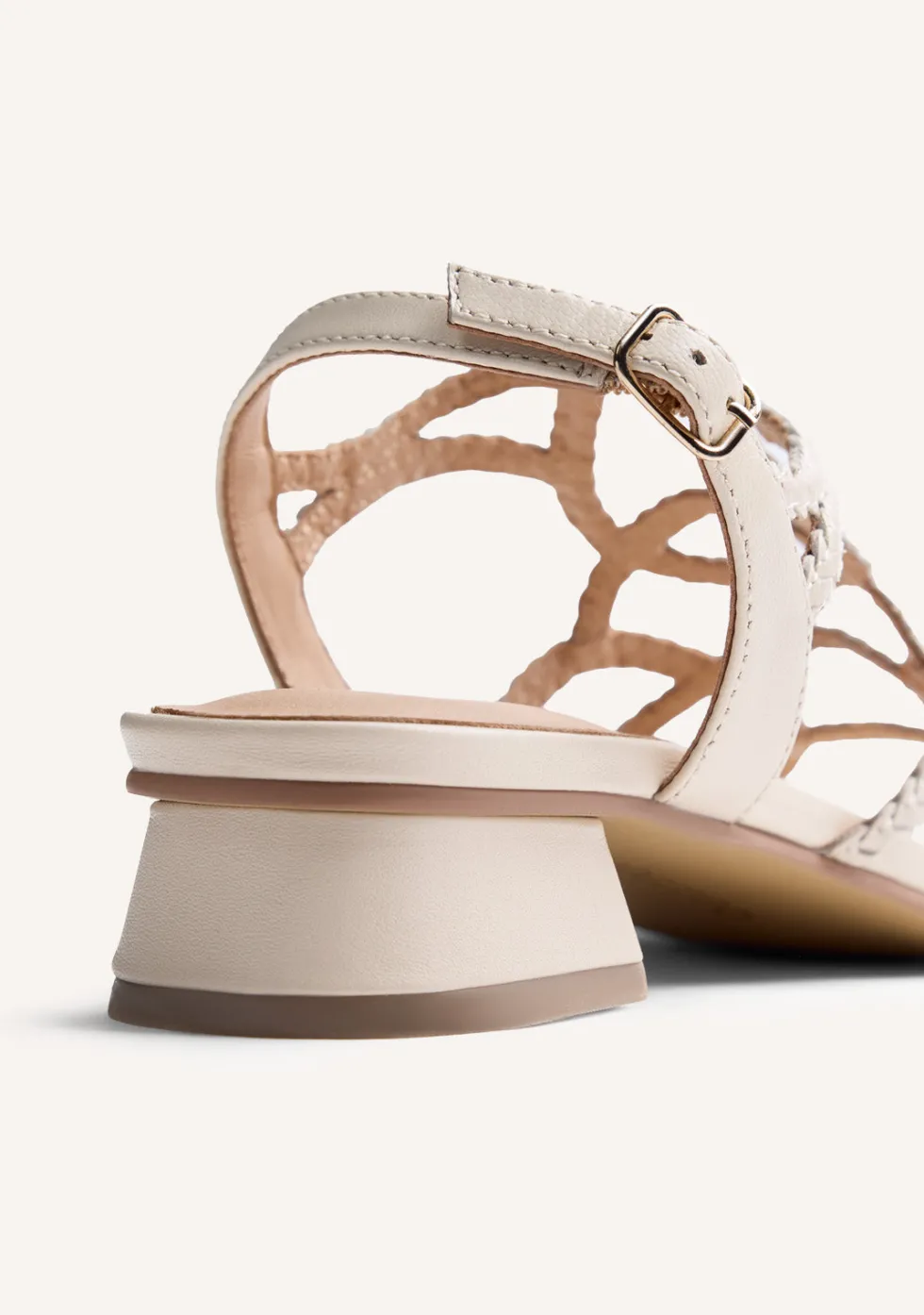 SANDALIAS TACÓN PIEL TRENZADA BILICE