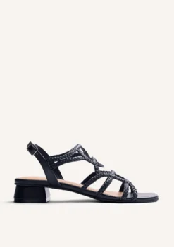 SANDALIAS TACÓN PIEL TRENZADA BILICE
