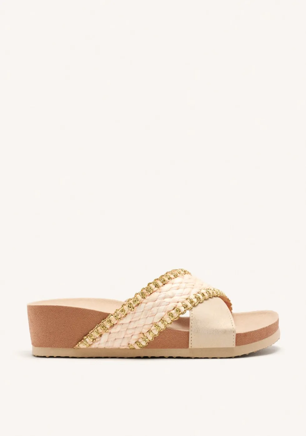 SANDALIAS TRENZADO CUÑA OMA