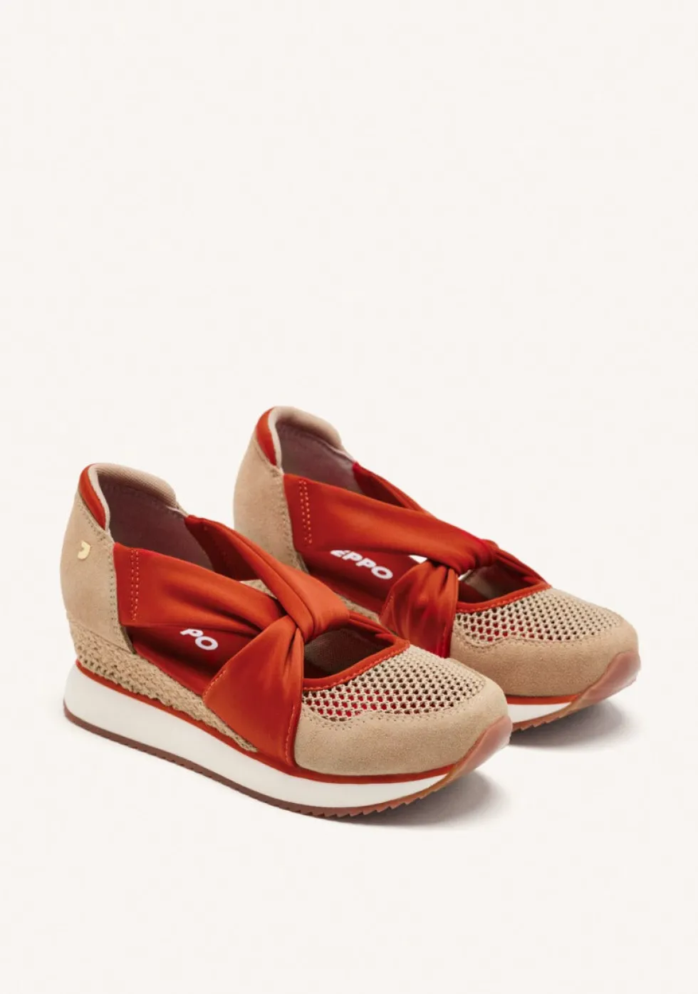 ZAPATILLAS ABIERTAS PIEL CUÑA RAFIA DARLINGTON