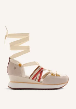 ZAPATILLAS ABIERTAS PIEL CUÑA MERTI