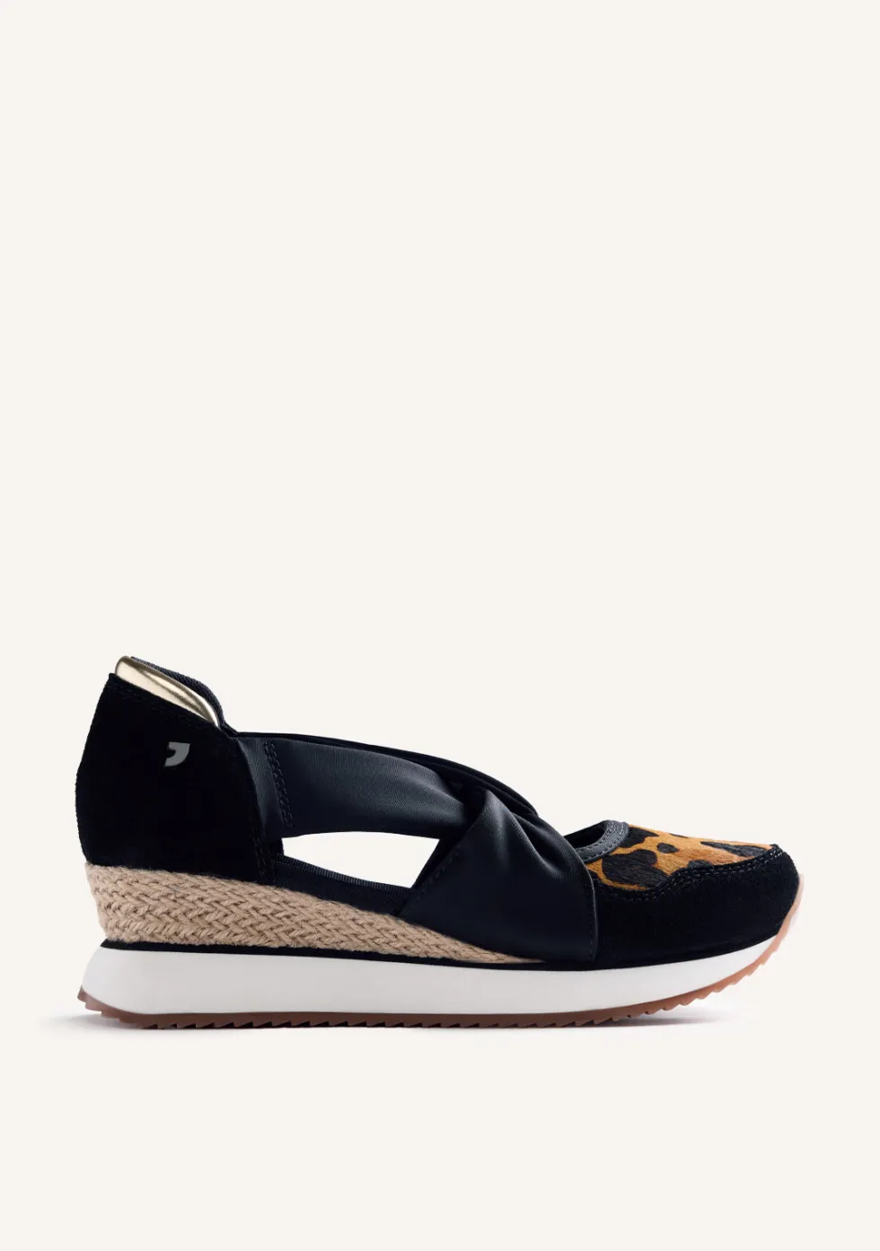 ZAPATILLAS ABIERTAS PIEL CUÑA ESTAMPADO ANIMAL GAPAN