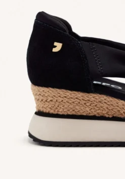 ZAPATILLAS ABIERTAS PIEL CUÑA RAFIA DARLINGTON