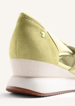ZAPATILLAS ABIERTAS PIEL Y REJILLA CUÑA TUHELJ