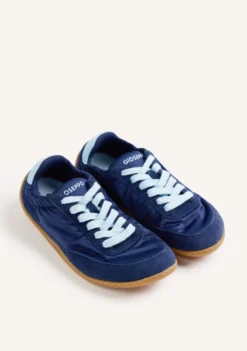 ZAPATILLAS BAREFOOT AZUL MARINO PIEL