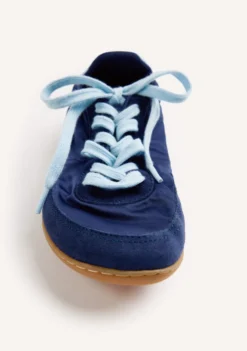 ZAPATILLAS BAREFOOT AZUL MARINO PIEL