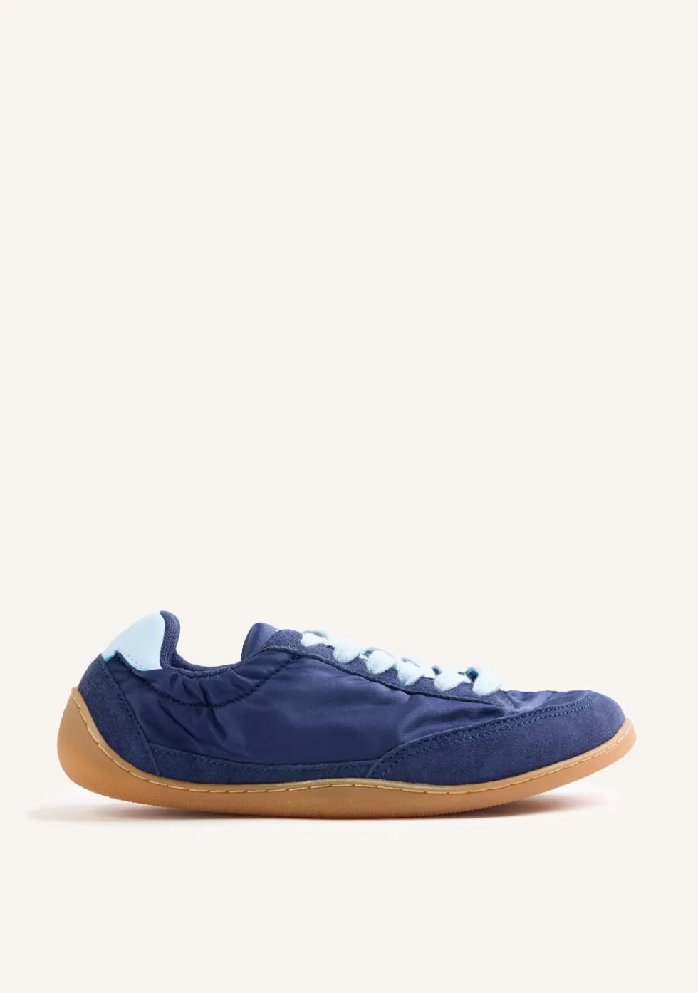 ZAPATILLAS BAREFOOT AZUL MARINO PIEL
