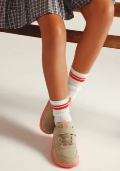 ZAPATILLAS BAREFOOT BEIGE Y ROSA