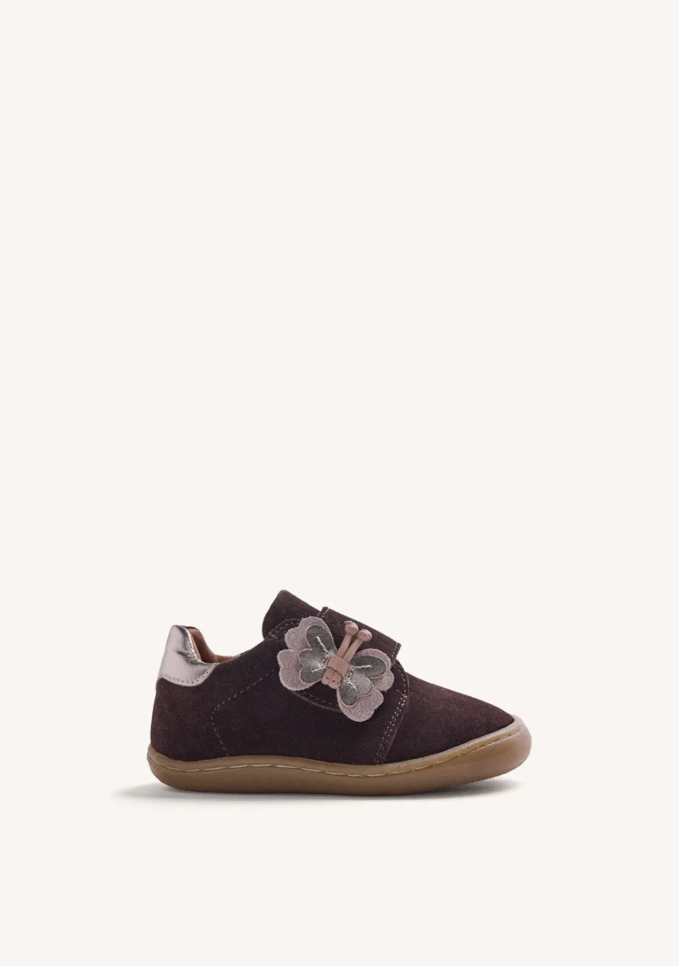 ZAPATILLAS BAREFOOT MARRÓN PIEL BRILLO