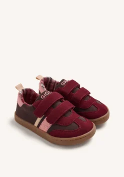 ZAPATILLAS BAREFOOT PIEL BURDEOS