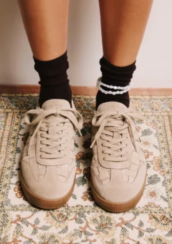 ZAPATILLAS BEIGE PIEL TRENZADA