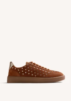 ZAPATILLAS MARRÓN PIEL BRILLO