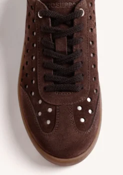 ZAPATILLAS MARRÓN PIEL BRILLO