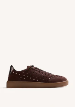 ZAPATILLAS MARRÓN PIEL BRILLO