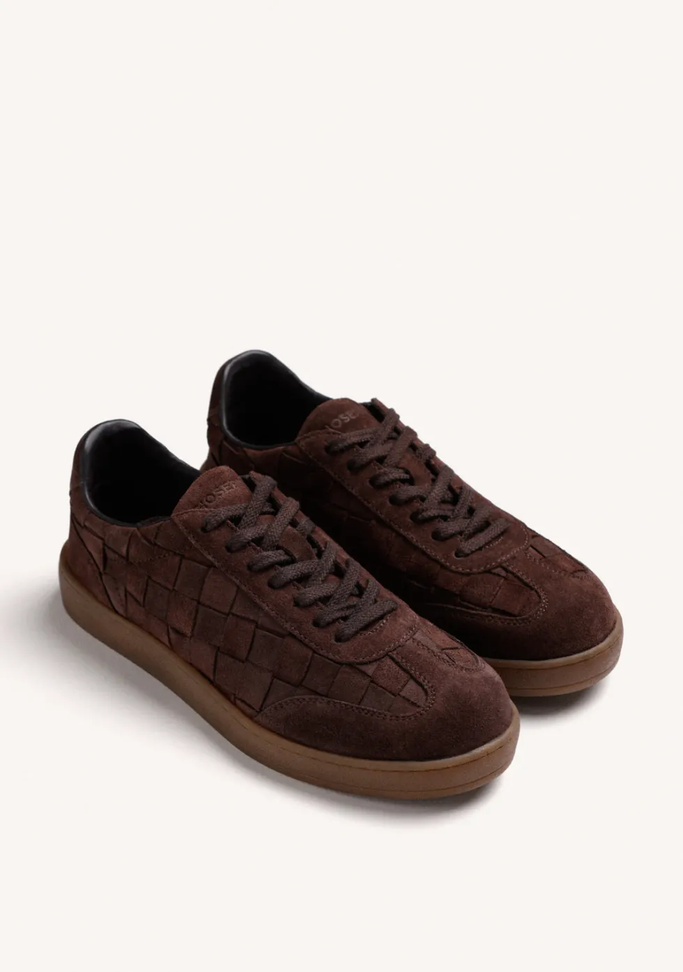 ZAPATILLAS MARRÓN PIEL TRENZADA