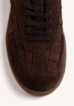 ZAPATILLAS MARRÓN PIEL TRENZADA