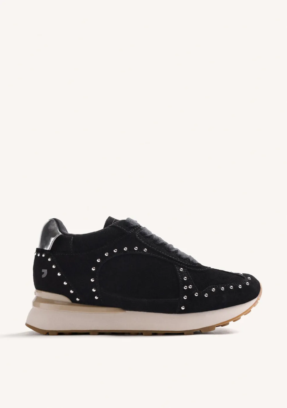 ZAPATILLAS NEGRO PIEL CUÑA