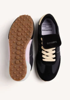 ZAPATILLAS NEGRO PIEL Y NYLON