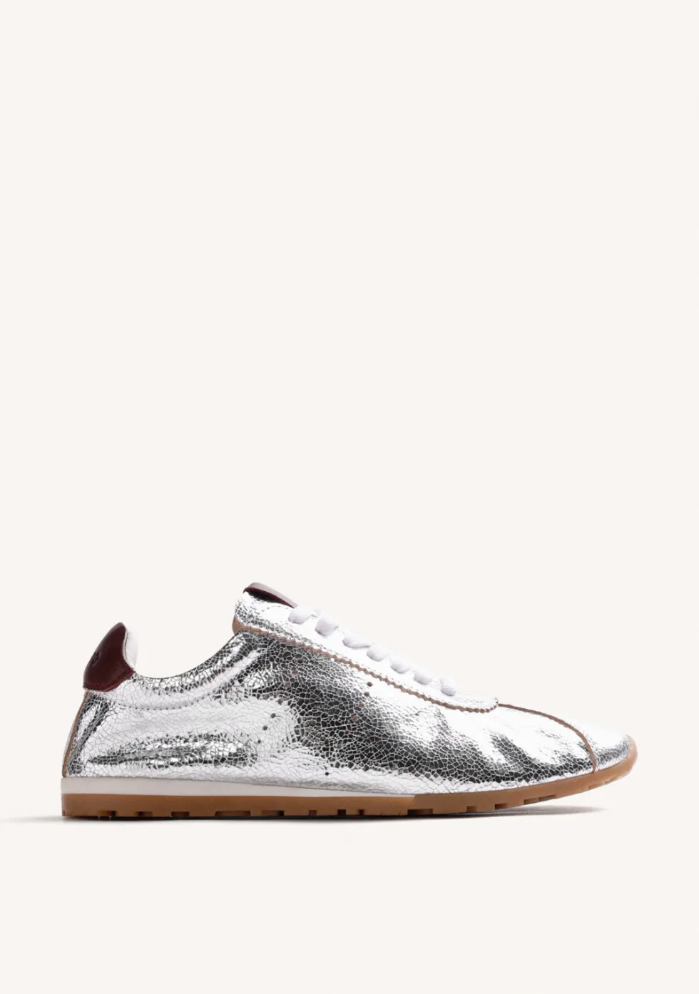 ZAPATILLAS PLATEADO PIEL