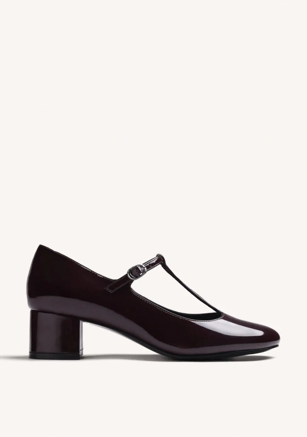 ZAPATOS BURDEOS MARY-JANE EFECTO CHAROL