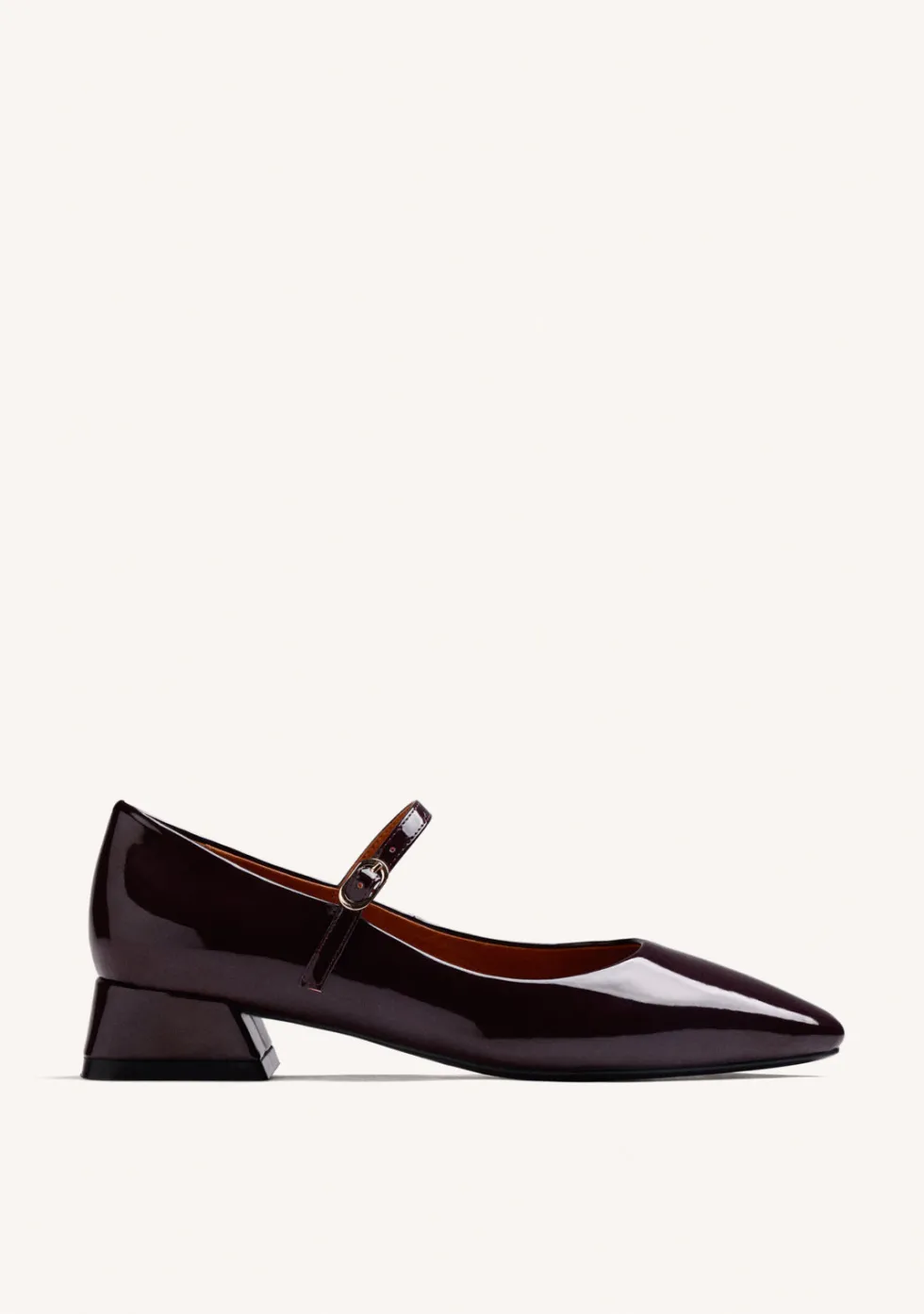 ZAPATOS BURDEOS MARY-JANE EFECTO CHAROL
