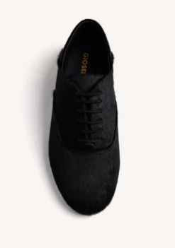 ZAPATOS PLANOS NEGROS PIEL