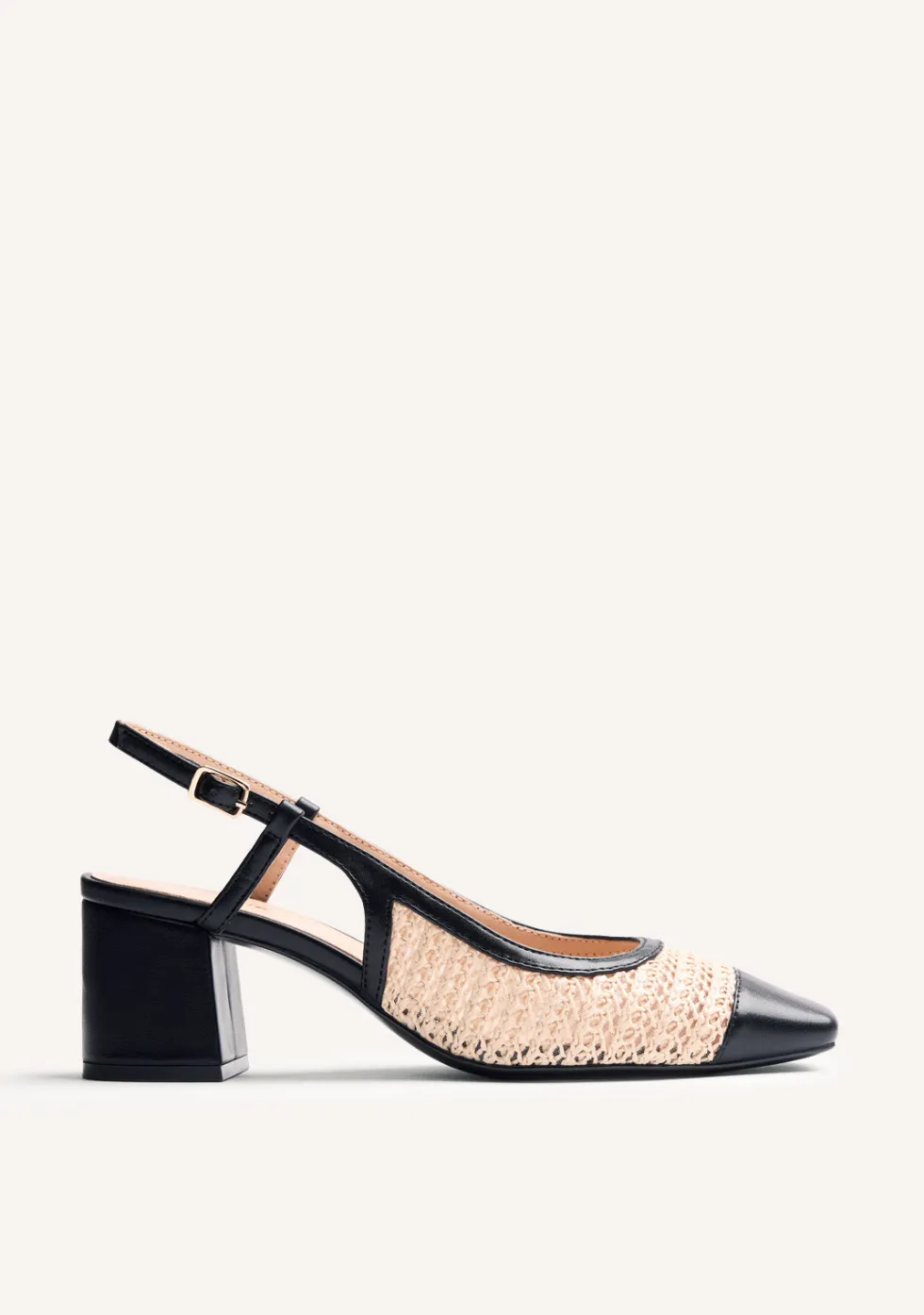 ZAPATOS TACÓN DESTALONADOS RAFIA MUNKEDAL