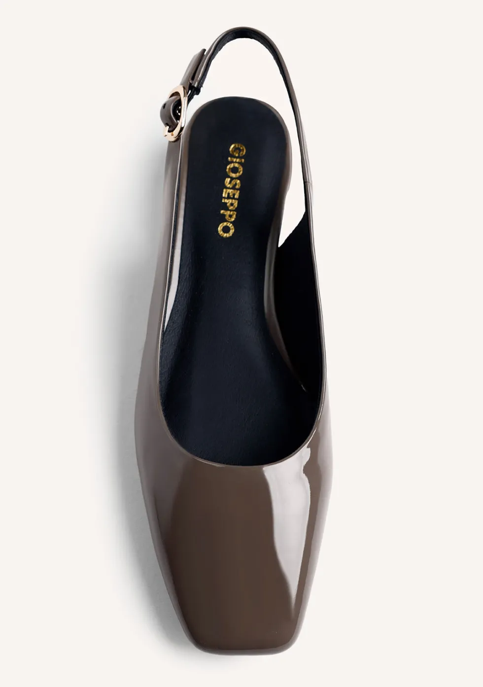 ZAPATOS TACÓN DESTALONADOS TAUPE EFECTO CHAROL